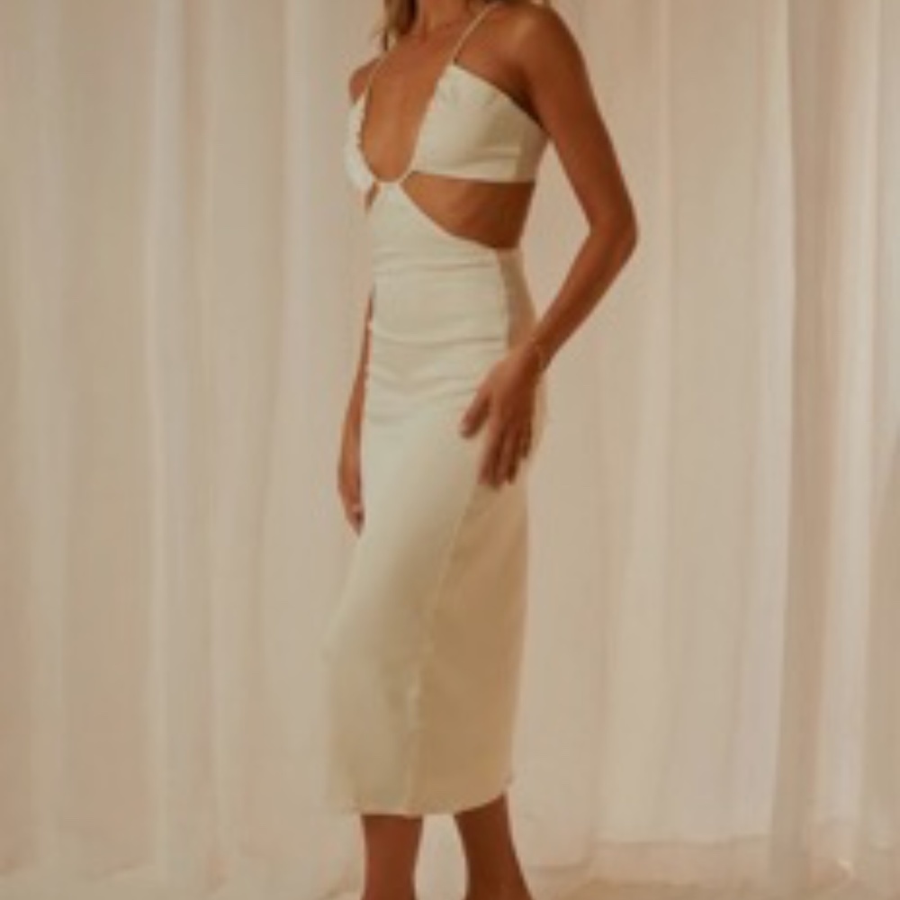 Peppermayo Exclusive - Au Revoir Midi Dress - Ivory